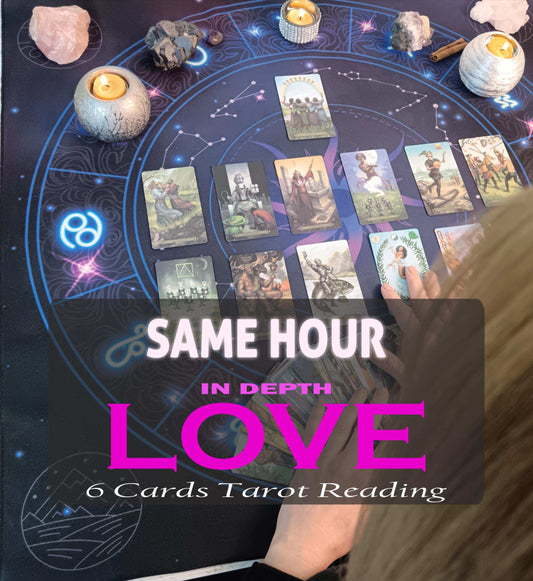 In-Depth Love Tarot Reading with 6 Cards for Soulmate and Relationship Clarity - Tarot by Angela - Divine Energy by Angela