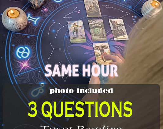 Three Questions Tarot Reading – Same Hour Psychic Insight & Personal Answers - Tarot by Angela - Divine Energy by Angela