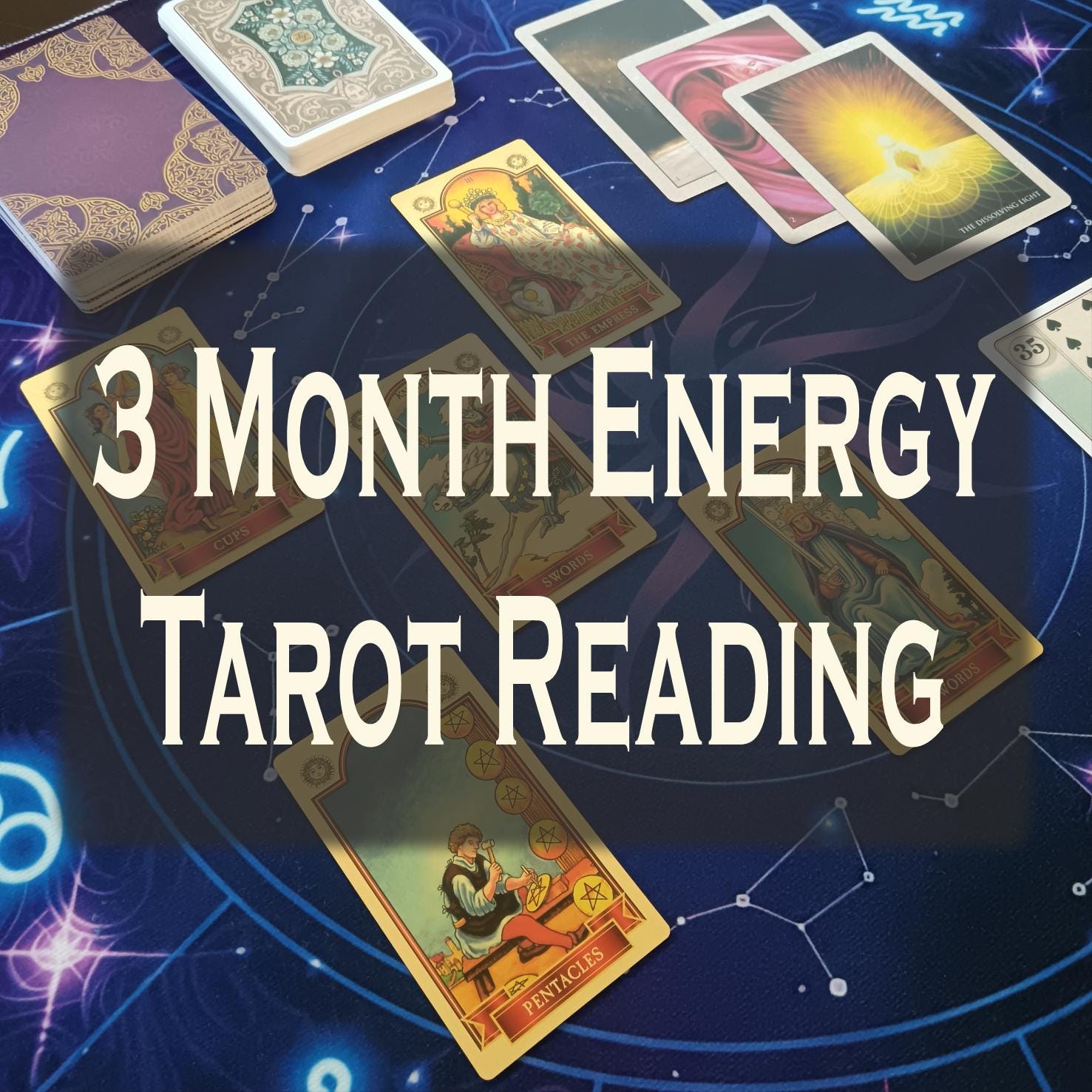 3 Month Tarot Energy Reading | Intuitive Spiritual Guidance, Personalized Tarot Forecast, Oracle Insight for Your Journey - Tarot by Angela - Divine Energy by Angela